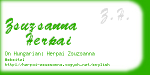 zsuzsanna herpai business card